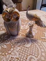 Swarovski, limoges uil en pauw, Ophalen of Verzenden