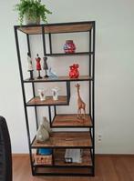 Mooie meubelrek uit metaal en hout, Ophalen, Metaal