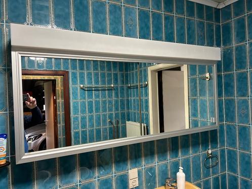 Vintage spiegelkast 160 spiegelschuifdeuren glazen leggers, Huis en Inrichting, Badkamer | Badkamermeubels, Zo goed als nieuw