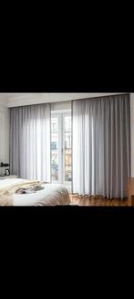 6 panelen lichtgrijze gordijnen met rouches. 140-260cm, Ophalen, Nieuw