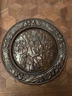 Plaques en bronze signées, Enlèvement, Bronze