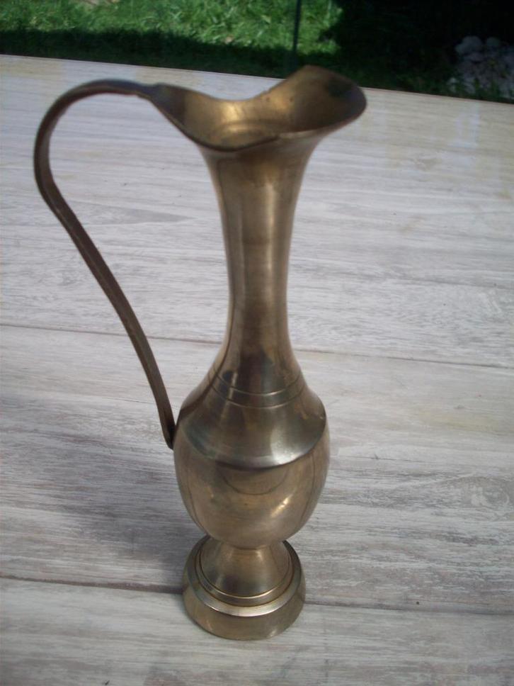 zeer mooi massieve geel koper kannetje, Antiek en Kunst, Antiek | Brons en Koper, Koper, Ophalen of Verzenden