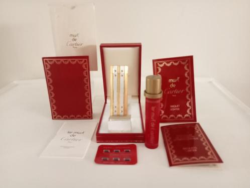 Dupont:Cartier Aansteker Santos Model Full Set., Collections, Articles de fumeurs, Briquets & Boîtes d'allumettes, Utilisé, Briquet