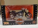 Bad Boy Harley Davidson Springer FXSTSB Maisto Echelle 1/18, Comme neuf, Motos, Enlèvement ou Envoi