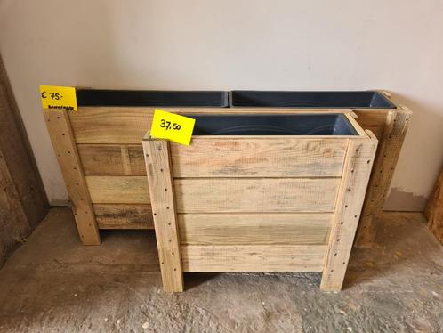 Plantenbakken - De Inzetter - Enkele / Dubbele Eenvoud, Tuin en Terras, Bloembakken en Plantenbakken, Nieuw, Hout, Balkon, Tuin