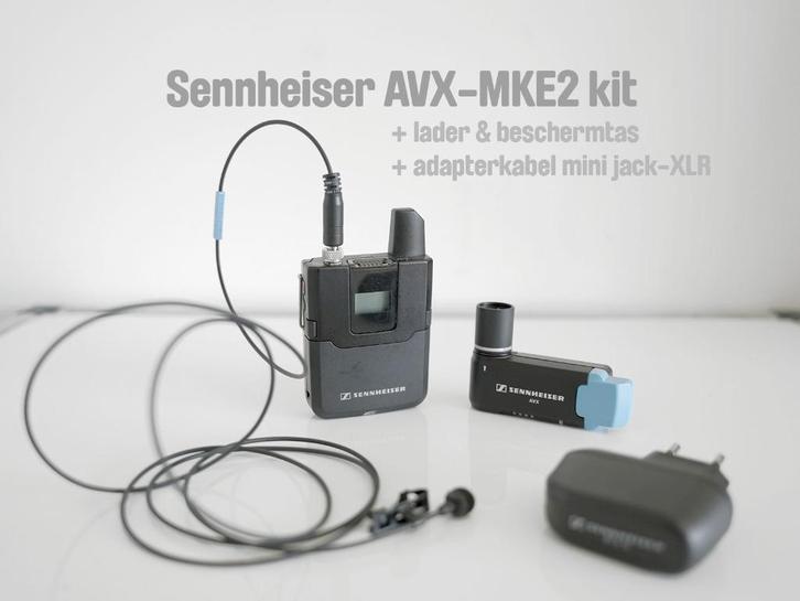 Sennheiser AVX-MKE2 kit / dasspeldmicrofoon, Muziek en Instrumenten, Microfoons, Gebruikt, Ophalen