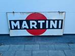 Groot emaille reclamebord Martini, Verzamelen, Ophalen, Gebruikt, Reclamebord