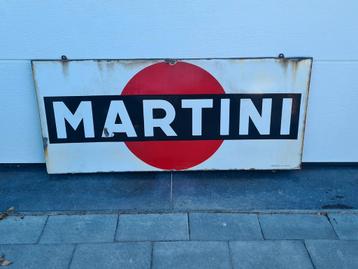 Groot emaille reclamebord Martini beschikbaar voor biedingen