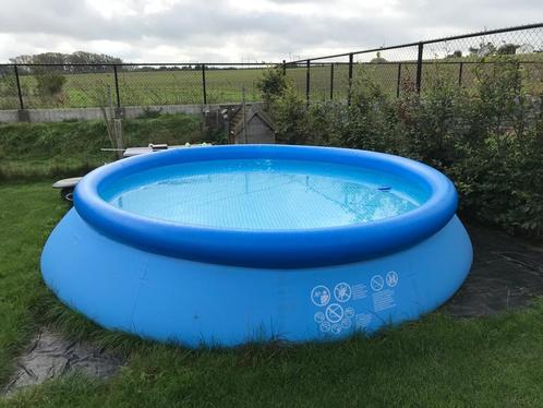 zwembad intex met toebehorenen, Tuin en Terras, Zwembaden, Gebruikt, Opzetzwembad, 80 tot 120 cm, 200 tot 400 cm, 300 cm of meer