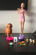 Barbie met zwangere hond met puppy s, Kinderen en Baby's, Ophalen, Zo goed als nieuw, Barbie