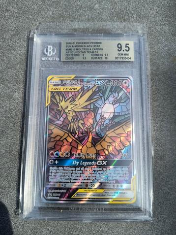 SM211 Moltres Zapdos Articuno Hidden Fates promo BGS 9.5 beschikbaar voor biedingen