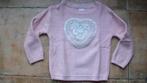 Roze pull met hart, maat 104/110, nooit gedragen, Kinderen en Baby's, Kinderkleding | Maat 104, Trui of Vest, Ophalen of Verzenden