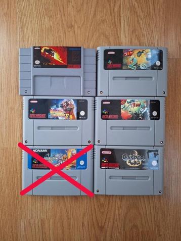 5 leuke spelletjes voor de Super Nintendo (SNES), Games en Spelcomputers, Games | Nintendo Super NES, Avontuur en Actie, Eén computer