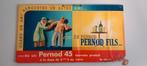 Vintage Pernod 45 kartonnen reclame uit de jaren 30, Verzamelen, Ophalen of Verzenden, Gebruikt