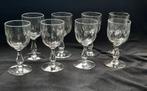 8 verres anciens ,Herbatte. Cristalin., Ophalen of Verzenden