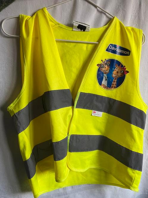 Fluojasje fluo hesje met 2 giraffen maat S 120 - 138 EN 1150, Kinderen en Baby's, Kinderkleding | Overige, Gebruikt, Jongen of Meisje