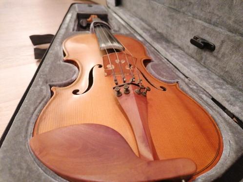 Violon allemand ancien 4/4, Musique & Instruments, Instruments à cordes frottées | Violons & Altos, Comme neuf, Violon, Avec valise