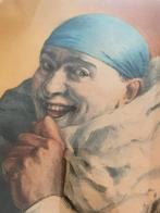 Eau forte clown blanc Armand HENRION, Antiquités & Art