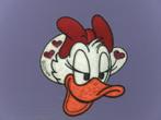 Vintage kledingbadge: disney daisy duck., Verzamelen, Ophalen of Verzenden, Donald Duck, Zo goed als nieuw