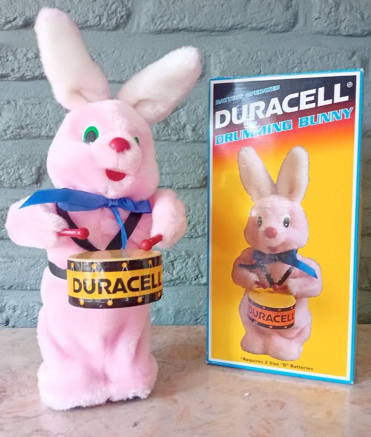 Duracell ' drumming bunny' - als nieuw in originele doos -, Verzamelen, Merken en Reclamevoorwerpen, Nieuw, Overige typen, Ophalen of Verzenden