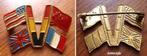 Gedenkinsigne vlaggen van geallieerden na oorlog 1940-1945, Verzamelen, Militaria | Tweede Wereldoorlog, Verzenden, Overige soorten