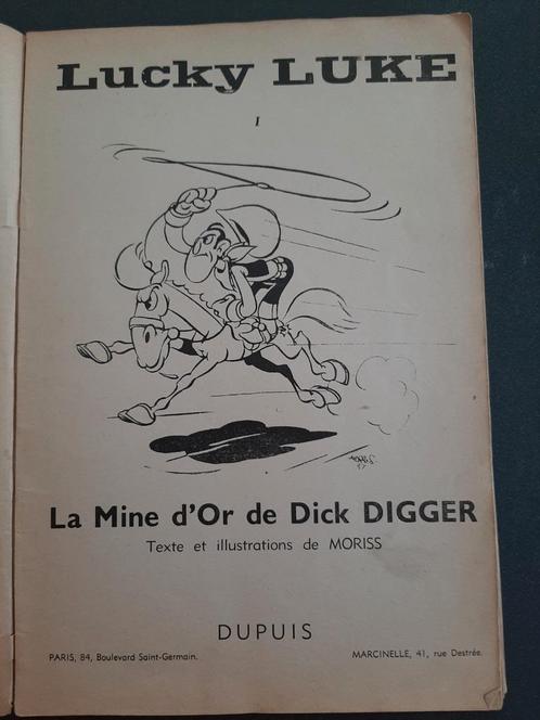 Lucky Luke 1: La mine d'or de Dick Digger EO 1949, Boeken, Stripverhalen, Gelezen, Ophalen of Verzenden