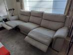 Salon 3zit zetel alcantara zilvergrijs met 2 relaxen, Huis en Inrichting, Ophalen