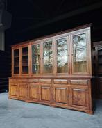 Antieke eikenhouten winkelkast | Brede buffetkast #2368, Antiek en Kunst, Ophalen of Verzenden