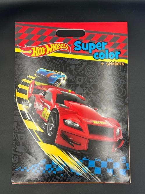 Hot Wheels Super Color + Stickers Boek – Mattel, Verzamelen, Speelgoed, Zo goed als nieuw, Ophalen of Verzenden
