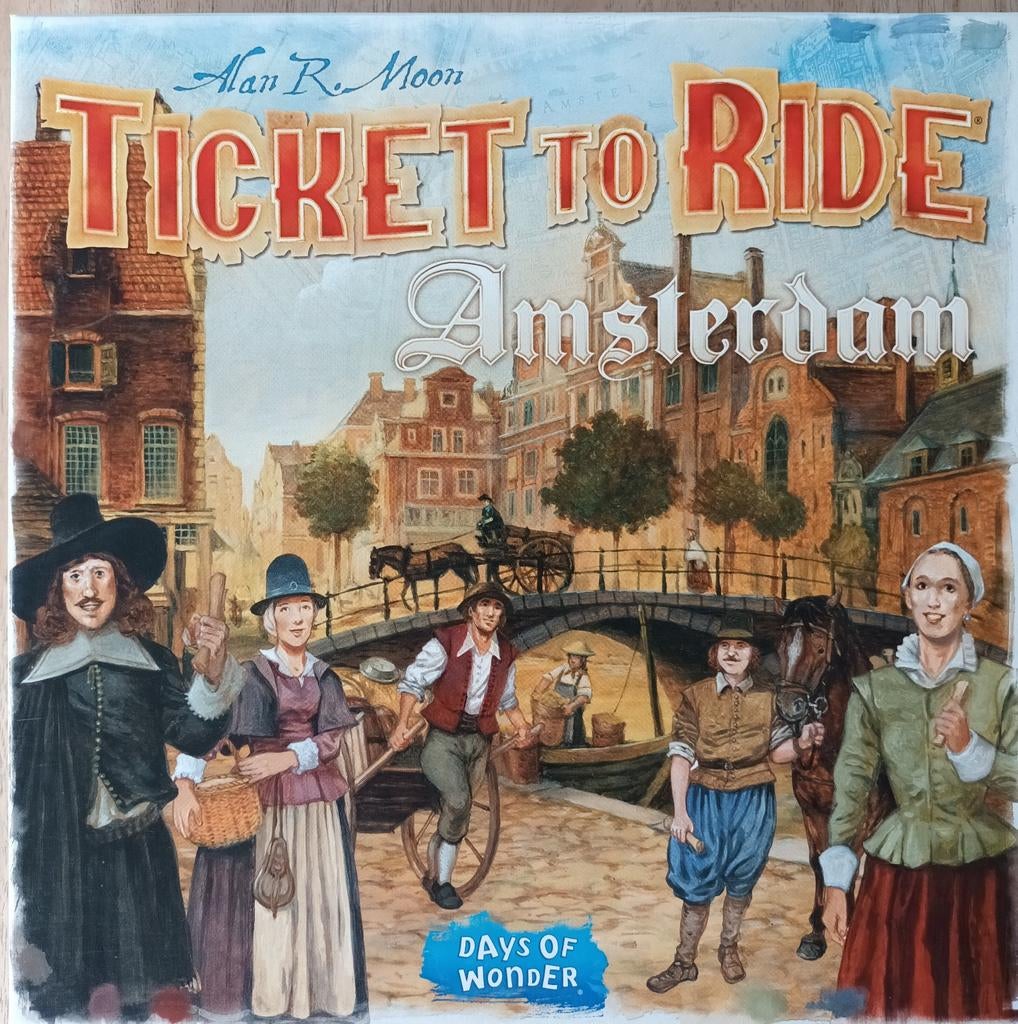 Bordspel Ticket to ride Amsterdam, Een of twee spelers, Ophalen, Zo goed als nieuw, Days of Wonder