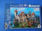 puzzel playmobiel van 100 stuks kasteel nieuw, Ophalen of Verzenden, Nieuw