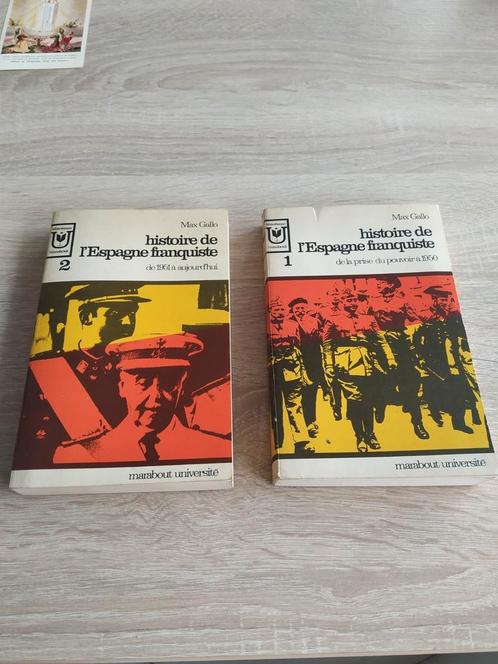 Histoire de l'Espagne franquiste tomes 1 & 2 Max Gallo, Livres, Guerre & Militaire, Utilisé, Général, 1945 à nos jours, Enlèvement ou Envoi