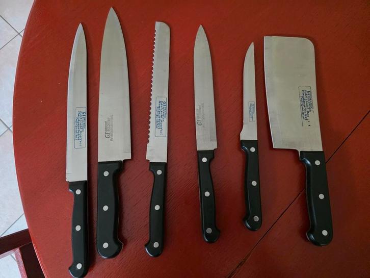 KEUKENMESSEN TE KOOP, Huis en Inrichting, Keuken | Bestek, Zo goed als nieuw, Los bestek, Verzenden