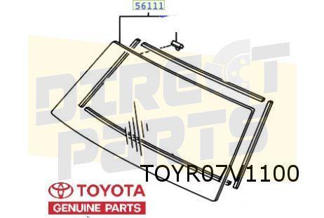 Toyota Landcruiser 100 (3/98-2/08) voorruit (groen / band) O, Auto-onderdelen, Ruiten en Toebehoren, Toyota, Nieuw, Ophalen of Verzenden