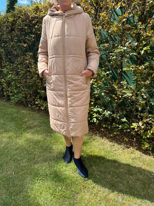 Gewatteerde winterjas Bel & Bo – maat 42, Kleding | Dames, Jassen | Winter, Gedragen, Maat 42/44 (L), Beige, Ophalen
