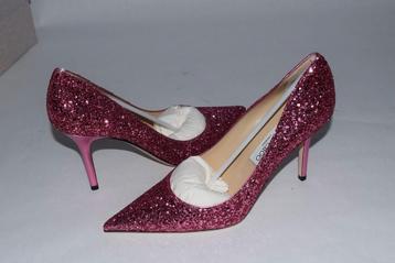 Escarpins rouges à paillettes Jimmy Choo taille 38, Envoi, Comme neuf