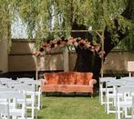 Vintage antiek roze feauteuils, Huis en Inrichting, Fauteuils, Ophalen, Gebruikt, Stof