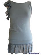 Halflange tshirt mt 36, Blauw, Ophalen of Verzenden, Zo goed als nieuw, Maat 36 (S)