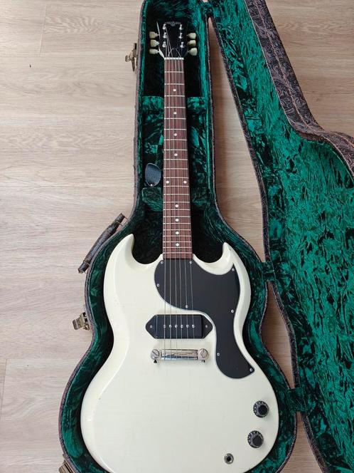 Maybach Albatroz 65 P90 Verouderde crème, Muziek en Instrumenten, Snaarinstrumenten | Gitaren | Elektrisch, Gebruikt, Solid body