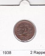 Suisse 2 raps 1938, Timbres & Monnaies, Monnaies | Europe | Monnaies non-euro, Enlèvement ou Envoi, Monnaie en vrac
