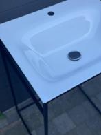Design wastafel staalplaat, Huis en Inrichting, Badkamer | Badkamermeubels, Ophalen, Nieuw, 50 tot 100 cm, Minder dan 100 cm