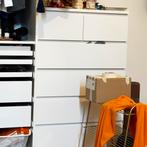 white IKEA MALM chest of drawers, Ophalen, 100 tot 150 cm, 50 tot 100 cm, Zo goed als nieuw
