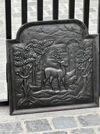 Jacht haard plaat in gietijzeren, Antiek en Kunst, Ophalen of Verzenden