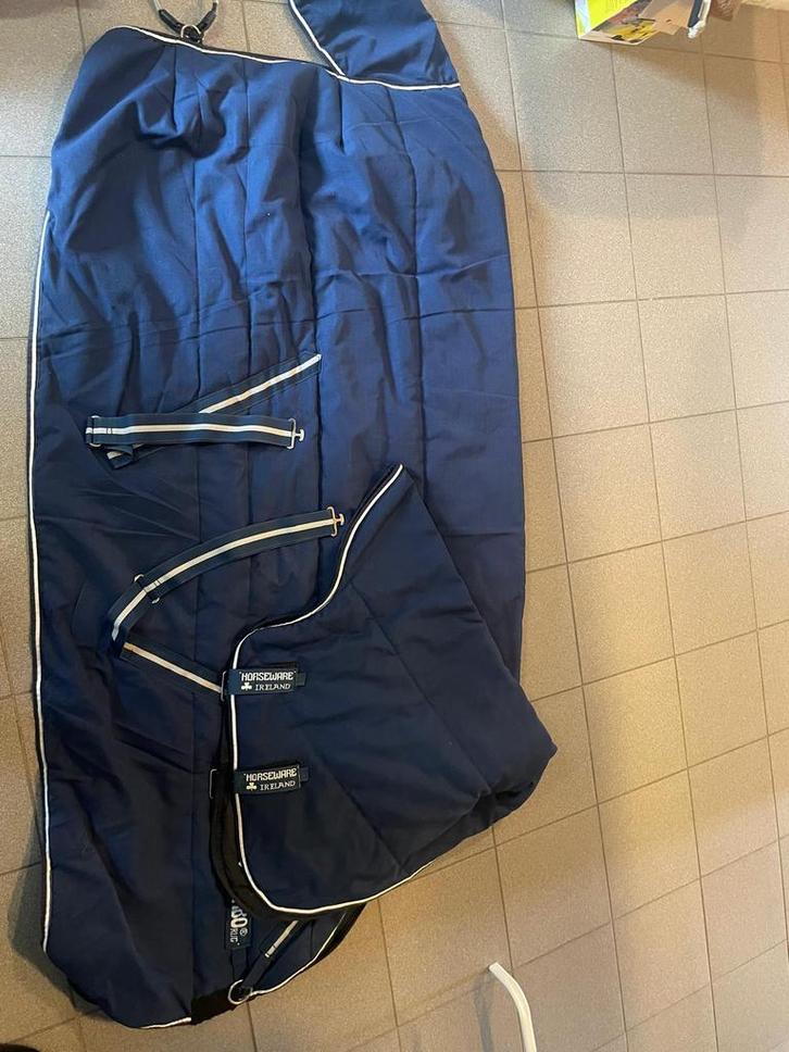 Couverture Horseware 450g avec cou, Dieren en Toebehoren, Paarden en Pony's | Dekens en Dekjes, Zo goed als nieuw, Deken, Ophalen of Verzenden