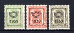 PRE417/419 MNH** 1939 - Klein staatswapen opdruk type C - RE, Postzegels en Munten, Ophalen of Verzenden, Postfris, Postfris