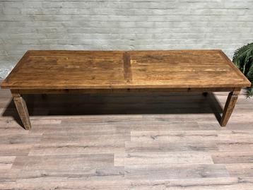 Authentieke eettafel - 300 x 100 cm + 78,5 cm hoog / 3 lades beschikbaar voor biedingen