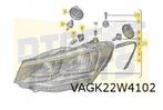 Volkswagen Caddy (1/21-) (2K) koplamp Rechts (halogeen) Orig, Autos : Pièces & Accessoires, Neuf, -, Volkswagen, -