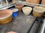 6 bloempotten, Tuin en Terras, Bloempotten, Ophalen, Gebruikt, Terracotta
