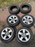 4jantes bmw 16 pouces avec 2 pneus, Auto-onderdelen, Banden en Velgen, Ophalen of Verzenden, 16 inch, Band(en)
