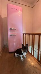 Frigo combo SMEG rose bien lire la description svp, Ophalen, Gebruikt, Met aparte vriezer